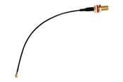 Nätverkskabel - MikroTik ACSMAUFL U.fl - SMA female pigtail - Svart - ACSMAUFL