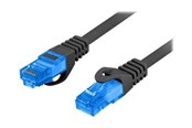 Nätverkskabel - Lanberg patch cable - 10 m - black RAL 9004 - Svart - PCF6A-10CC-1000-BK