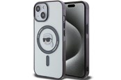 Mobile - Covers & Cases - Karl Lagerfeld KLHMP15SHKHNOTK iPhone 15 6.1" transparent hardcase IML Karl`s Head MagSafe - 3666339161910