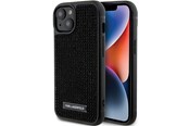 Mobile - Covers & Cases - Karl Lagerfeld Rhinestone Logo Metal Plate case for iPhone 15 - black - 3666339163112