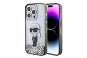 Mobile - Covers & Cases - Karl Lagerfeld Liquid Glitter Ikonik case for iPhone 15 Pro - transparent - 3666339164096