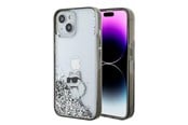 Mobile - Covers & Cases - Karl Lagerfeld Liquid Glitter Choupette case for iPhone 15 - transparent - 3666339164195