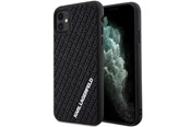Mobile - Covers & Cases - Karl Lagerfeld KLHCN613DMKRLK iPhone 11 / Xr 6.1" black/black hardcase 3D Rubber Multi Logo - 3666339164232