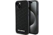 Mobile - Covers & Cases - Karl Lagerfeld Quilted K Pattern case for iPhone 15 - black - 3666339165031