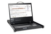 Skärm - 19" Tripp Lite Eaton Series 8-Port Rack Console VGA KVM Switch w/ 19" LCD 1U TAA - B040-008-19