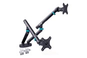 Väggfäste, AV-Möbel - DIGITUS mounting kit - for 2 curved / flat panels - 2 x 10 kg - black - Max 20 kg - recommended for 35 " - DA-90471