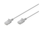 Nätverkskabel - DIGITUS patch cable - 30 cm - Grå - DK-1618-003S-10
