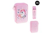 Skoltillbehör - Tinka DOUBLE PENCIL CASE UNICORN PINK - 8-804215