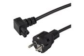 Strömkabel (intern) - Deltaco - power cable - power CEE 7/7 to IEC 60320 C5 - 1 m - DEL-121-1