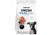 Hundar - John Dog Fresh Junior Små raser Kalv med kanin - torrt hundfoder - 3kg - 5903769014514