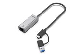 Nätverkskort (adaptrar osv.) - Unitek - network adapter - USB-C / USB-A - 2.5 Gigabit Ethernet - U1313CGY01