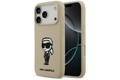 Mobile - Covers & Cases - Karl Lagerfeld Silicone Karl Sketch & Logo MagSafe Case for iPhone 17 Pro - Brown - 3666339498276