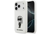 Mobile - Covers & Cases - Karl Lagerfeld Silicone Karl Sketch & Logo MagSafe Case for iPhone 17 Pro - White - 3666339498597