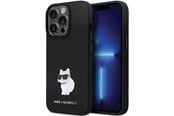 Mobile - Covers & Cases - Karl Lagerfeld KLHCP13LSMHCNPK case for iPhone 13 Pro / 13 - black Silicone C Metal Pin - 3666339166298