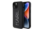 Mobile - Covers & Cases - Karl Lagerfeld 3D Rubber Glitter Logo case for iPhone 15 - black - 3666339166595