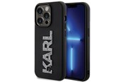 Mobile - Covers & Cases - Karl Lagerfeld 3D Rubber Glitter Logo iPhone 15 Pro Case - Black - 3666339166618