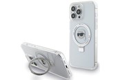 Mobile - Covers & Cases - Karl Lagerfeld KLHMP15LHMRSKHH iPhone 15 Pro 6.1" white/white hardcase Ring Stand Karl Head MagSafe - 3666339168537