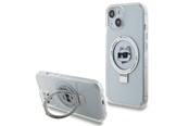 Mobile - Covers & Cases - Karl Lagerfeld KLHMP15MHMRSCHH iPhone 15 Plus 6.7" white/white hardcase Ring Stand Choupette Head MagSafe - 3666339168643