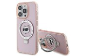 Mobile - Covers & Cases - Karl Lagerfeld KLHMP15XHMRSCHP iPhone 15 Pro Max 6.7" pink/pink hardcase Ring Stand Choupette Head MagSafe - 3666339168780