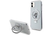 Mobile - Covers & Cases - Karl Lagerfeld KLHMN61HMRSKCH iPhone 11 / Xr 6.1" white/white hardcase Ring Stand Karl&Choupette MagSafe - 3666339168797