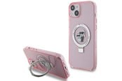 Mobile - Covers & Cases - Karl Lagerfeld Ring Stand Karl&Choupette MagSafe case for iPhone 15 Plus - pink - 3666339169008