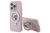 Mobile - Covers & Cases - Karl Lagerfeld KLHMP15LHMRSKCP iPhone 15 Pro 6.1" pink/pink hardcase Ring Stand Karl&Choupette MagSafe - 3666339169015