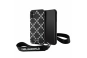 Mobile - Covers & Cases - Karl Lagerfeld KLHCN61SAKLMBSK iPhone 11 / Xr 6.1" black/black hardcase Monogram Losange Saffiano - 3666339169992