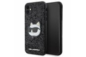 Mobile - Covers & Cases - Karl Lagerfeld KLHCN61G2CPK iPhone 11 / Xr 6.1" black/black hardcase Glitter Choupette Patch - 3666339170028