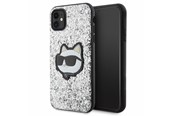Mobile - Covers & Cases - Karl Lagerfeld KLHCN61G2CPS iPhone 11 / Xr 6.1" silver/silver hardcase Glitter Choupette Patch - 3666339170035
