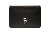 Väskor - Karl Lagerfeld Saffiano Monogram Ikonik case for a 14" laptop - black - 3666339170523
