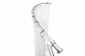 Rengöring - Croydex Curved Premium Shower Curtain Rod Chrome - AD108341