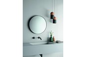 Rengöring - Gedy Mirror - Round - Black frame - 62001