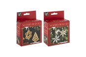 Barnrummet - Creative Craft Group Wooden Bead Christmas Ornaments Set Christmas - CR8036/GE
