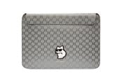 Väskor - Karl Lagerfeld Saffiano Monogram Choupette case for a 14" laptop - silver - 3666339170585