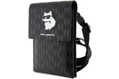 Väskor - Karl Lagerfeld Case KLWBSAKHPCK Handbag - Black Saffiano Monogram Choupette - 3666339170622