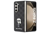 Mobile - Covers & Cases - Karl Lagerfeld Saffiano Monogram Ikonik Pin case for Samsung Galaxy Z Fold 5 - black - 3666339174026