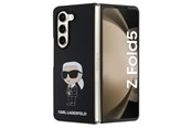 Mobile - Covers & Cases - Karl Lagerfeld KLHCZFD5SNIKBCK Z Fold5 hardcase black/black Silicone Ikonik - 3666339174064