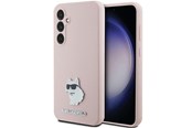 Mobile - Covers & Cases - Karl Lagerfeld Silicone Choupette Metal Pin case for Samsung Galaxy S23 FE - pink - 3666339218690