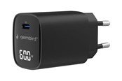 Mobile - Adapters & Chargers - Gembird power adapter - with LCD - USB-C - 60 watt - TA-UC-1C-PD60LCD-01-BK