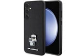 Mobile - Covers & Cases - Karl Lagerfeld KLHCS24SPSAKCMPK S24 S921 hardcase black/black Saffiano Karl & Choupette Metal Pin - 3666339242022