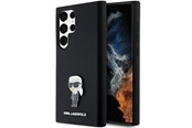 Mobile - Covers & Cases - Karl Lagerfeld Silicone Ikonik Metal Pin case for Samsung Galaxy S23 Ultra - black - 3666339242282