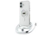 Mobile - Covers & Cases - Karl Lagerfeld Crossbody IML Karl Head Magsafe Case for iPhone 16 - Clear - 3666339320522