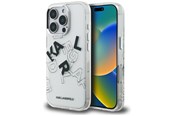Mobile - Covers & Cases - Karl Lagerfeld IML Sketched Graphic Case for iPhone 16 Pro - Clear - 3666339466749