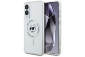 Mobile - Covers & Cases - Karl Lagerfeld Button Choupette Head Printed Logo MagSafe Case for Samsung Galaxy S25 Edge - White - 3666339477059