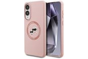 Mobile - Covers & Cases - Karl Lagerfeld Silicone Nauble Heads And Circle MagSafe Case for Samsung Galaxy S25 Edge - Pink - 3666339477073
