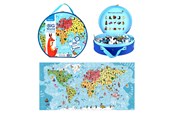 Pusselspel - Barbo Classic Floor Suitcase Puzzle - Big World - 5845