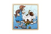 Pusselspel - Rasmus Klump - Framed Wooden Puzzle - Bath Time - 7497