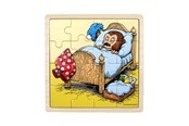 Pusselspel - Rasmus Klump - Framed Wooden Puzzle - Good Night - 7498