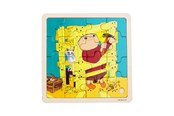 Pusselspel - Alfons Åberg - Framed Wooden Puzzle - Construction - 7834