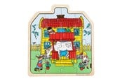 Pusselspel - Pippi Langstrømpe Pippi - Framed Wooden Puzzle - House - 8654